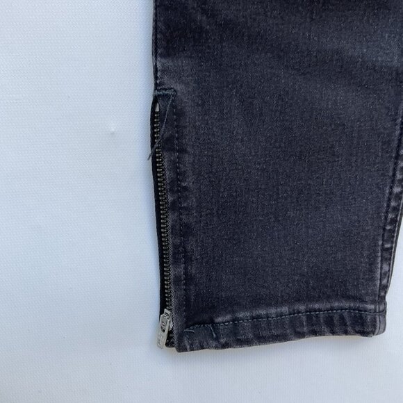 Guess Women’s Marilyn 3 Zip Black Skinny Jeans Super Stretch Ankle Zip Size 25 - Picture 5 of 11